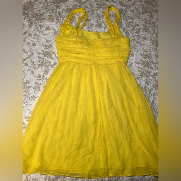 Banana Republic Silk Chiffon Babydoll Party Mini Dress Empire Waist, size 12 - Picture 12 of 16